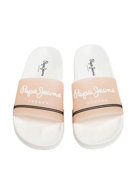 Sandalen Pepe Jeans Slider  in Orange für Frauen.