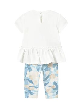 Set Mayoral Leggings  mit blauen Rüschen für Babys
