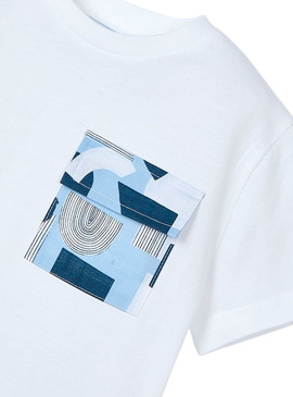 T-Shirt Mayoral Weekend Vibes Weiss für Junge