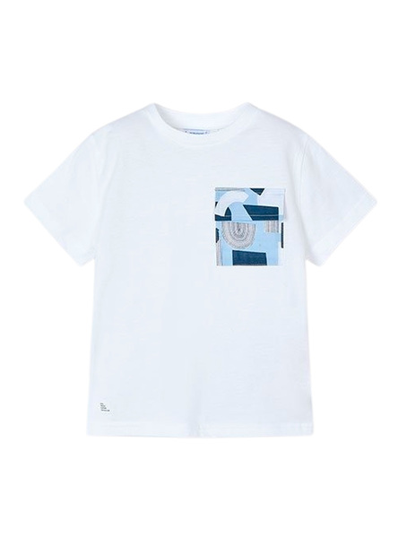 T-Shirt Mayoral Weekend Vibes Weiss für Junge