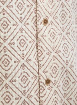 Hemd Jack and Jones Vicent beige für Männer