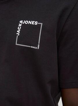 T-Shirt Jack and Jones Verner schwarz für Herren 
