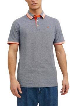 Polo Jack and Jones in meliertem Grau für Herren