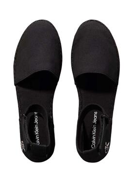 Espadrilles Calvin Klein mit schwarzer Plateausohle für Damen.
