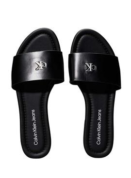 Sandalen  Calvin Klein flache schwarz damen