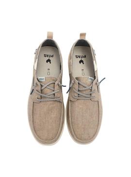 Nautisch Walkin Pitas Maui Flachs beige für Männer