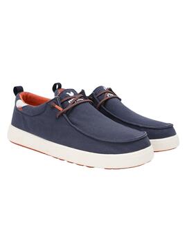 Schuhe Walkin Pitas Wallabi Biarritz Marine für Männer.