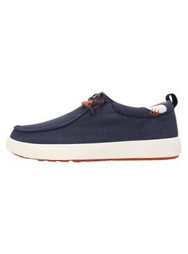 Schuhe Walkin Pitas Wallabi Biarritz Marine für Männer.