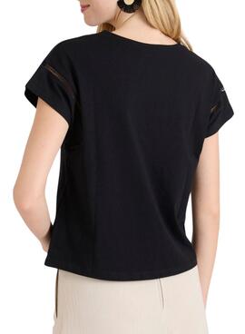 T-Shirt Naf Naf Shara Schwarz für Frauen