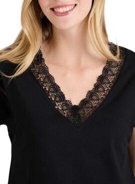 T-Shirt Naf Naf Shara Schwarz für Frauen