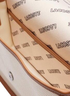 Tasche Lacoste Jacquard Heritage beige für Frauen