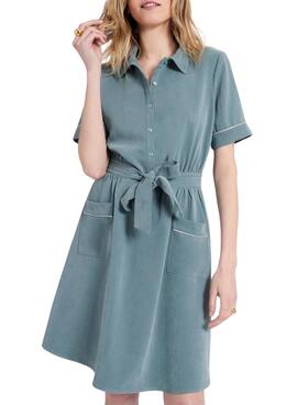Kleid Kurzes  von Naf Naf in Sable Grün für Frauen.