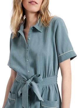Kleid Kurzes  von Naf Naf in Sable Grün für Frauen.