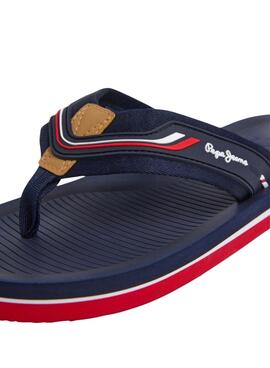 Flip-Flops Pepe Jeans West Club Marineblau für Herren.