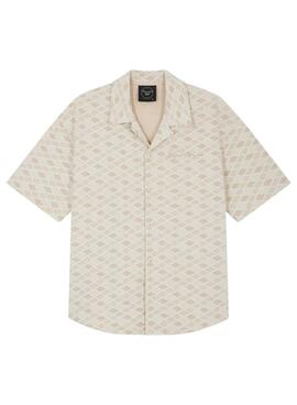 Hemd Project x Paris mit strukturiertem Gewebe für Herren in Beige.