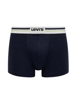  Pack Boxers Levis Sport Logo blau und grau für Männer