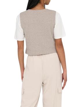  Weste Only Jayla in Beige für Frauen