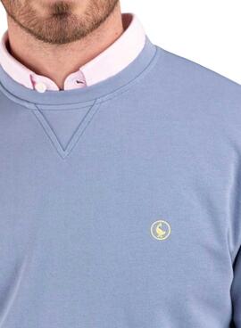 Sweatshirt El Ganso Basic Blau für Männer.