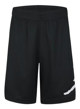 Bermudas Jordan Wrap Schwarz für Kinder