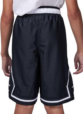 Bermuda Jordan Diamond in Schwarz und Weiß für Kinder