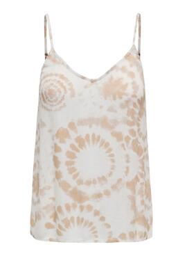 Top Only Chiara Tie-Dye Beige für Frauen