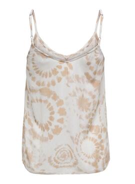 Top Only Chiara Tie-Dye Beige für Frauen