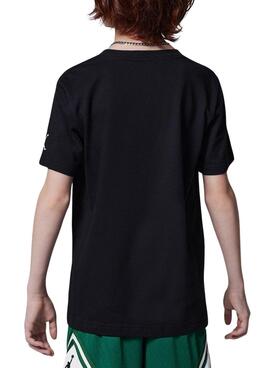 T-Shirt Jordan Nike Woldmark schwarz für Kinder.