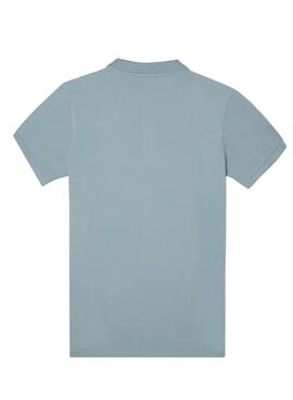 Polo Silbon Klassik Einfarbiges Blau für Männer