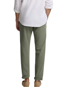 Hose Silbon Sport Chino Plain Grün für Männer