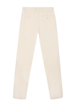 Hosen Silbon Sport Chino Plain Beige für Männer.