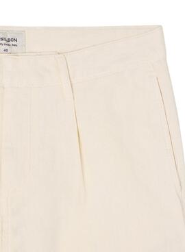 Hosen Silbon Sport Chino Plain Beige für Männer.