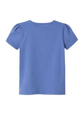 T-Shirt Name It Hnanna blau für Mädchen.