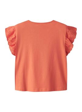 T-Shirt Name It Rejaline orangefarbenes für Mädchen