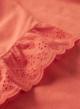 T-Shirt Name It Rejaline orangefarbenes für Mädchen