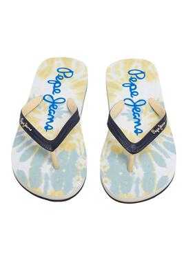  Flip Flops Pepe Jeans mit Dosert-Muster für Jungen.