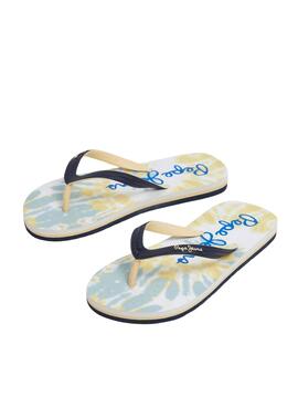  Flip Flops Pepe Jeans mit Dosert-Muster für Jungen.