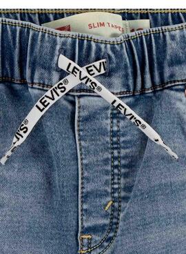 Jeans Levis Slim Taper Gummibund blau Kinder.