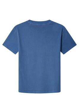 T-Shirt Pepe Jeans Charles blau für Jungen.
