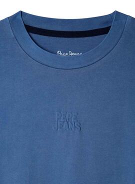 T-Shirt Pepe Jeans Charles blau für Jungen.