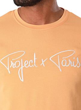 T-shirt Project x Paris Embroidery Logo beige für männer