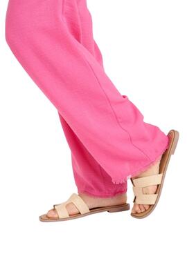 Hose Naf Naf rosa für Frauen.