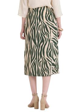 Rock Naf Naf Grün Zebra für Frauen