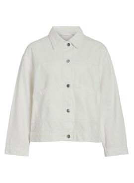 Weiße Jeansjacke von Vila Vipal für Damen.