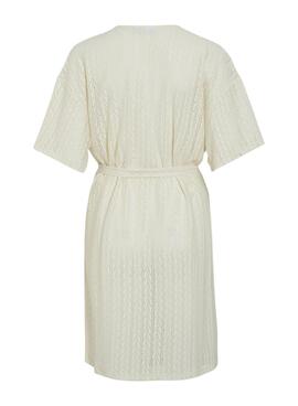 Kimono Vila Vigeneva beige für Frauen.