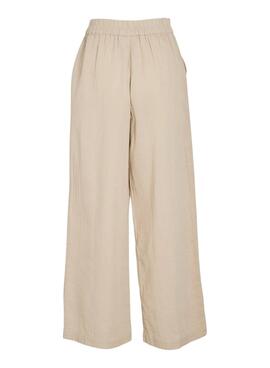 Hose Vila Vilania Weite, beige für Frauen