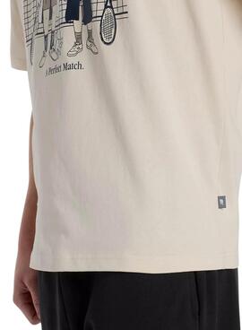 T-shirt New Balance A Perfect Match beige für Männer