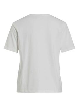 T-Shirt Vila Visybill weiß für Damen.