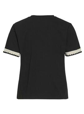 T-Shirt Vila Vinajra schwarz für Damen