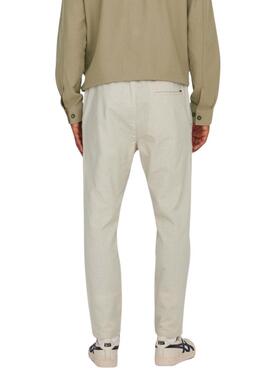Hose Only and Sons Linus in Beige für Herren