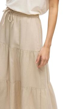 Rock Vila Vilania in Beige für Damen
